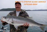 Striper fishing guide service